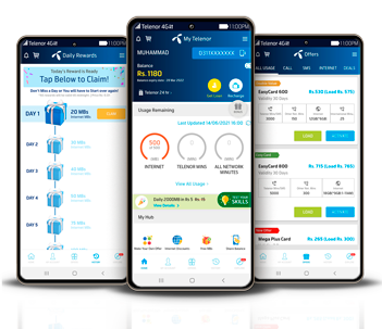 Telenor packages on mobile